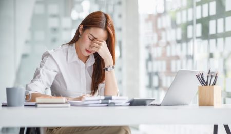 Tired,Teen,Girl,Rubbing,Dry,Irritable,Eyes,Feel,Eye,Strain